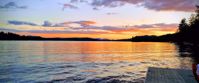 Sunrise on Adirondack lake