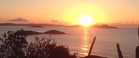 Picture of Adventures in the Caribbean Caribbean sunset over the ocean