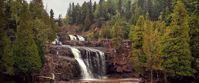Picture of Autumn on the Superior Hiking Trail Waterfall on the superior hiking trail