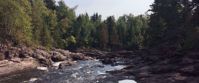 Flowing river along the superior hiking trail