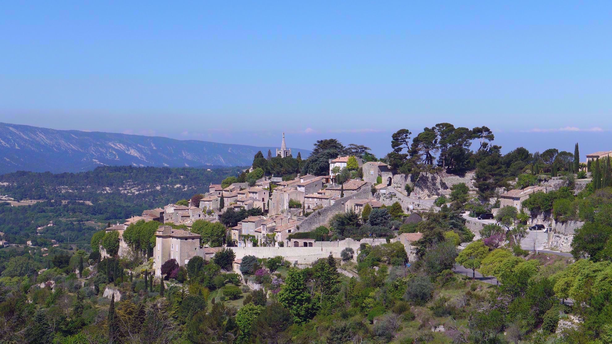 Picture of Colors of Provence Landscape view of hillside village in provence france