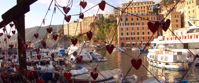 Picture of Cinque Terre and the Italian Riviera Hearts on fence on italian riviera