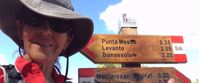Picture of Cinque Terre and the Italian Riviera Punta mesca sign in italy