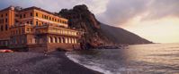 Picture of Cinque Terre and the Italian Riviera Sunset on building on italian coastline