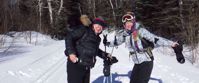 women's travel group dog sledding through tofte minnesota