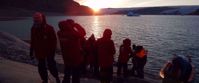 sunset of greenland water
