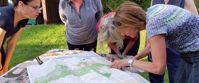 Picture of Hiking Lodge to Lodge on the Appalachian Trail women studying map appalachian trail
