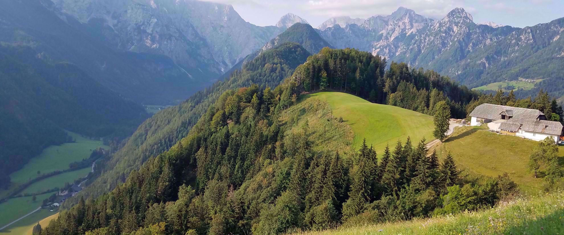 Picture of Hiking Slovenia and the Julian Alps house on mountain ridge slovenia