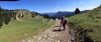 Picture of Hiking Slovenia and the Julian Alps women hike gravel path through slovenia