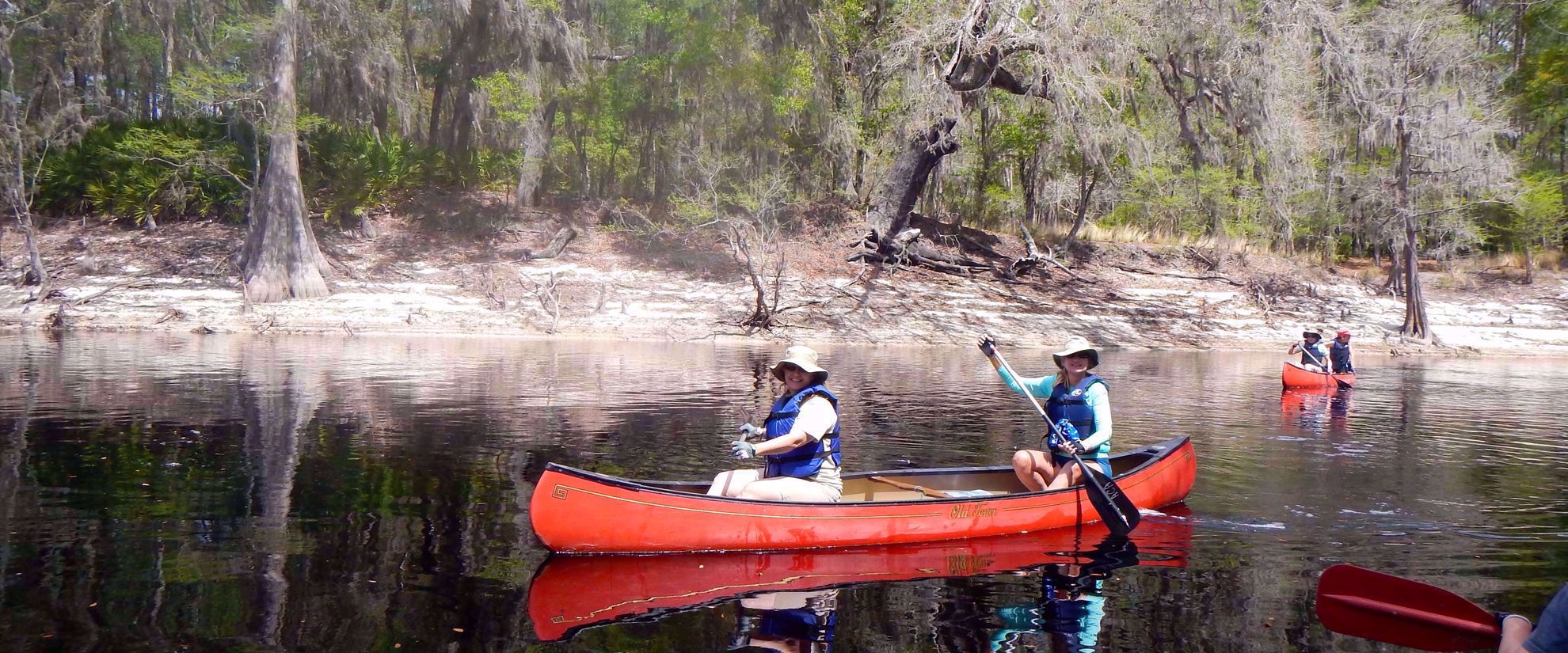 Picture of On the Suwannee River kayaking suwannee river with adventure travel group