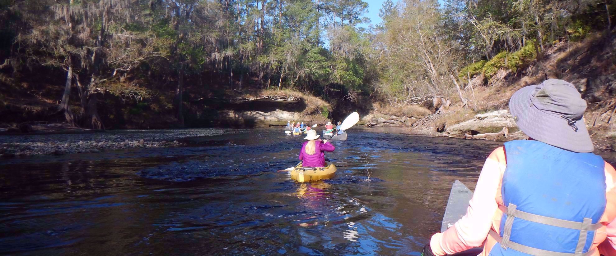kayaking suwannee river all women's group travel florida