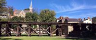 Picture of Slackpacking Harpers Ferry railroad track bridge in harpers ferry west virginia