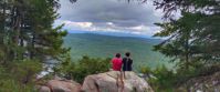 Picture of Slackpacking Maine taking in the beautiful views of maine
