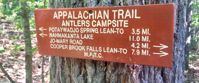 Picture of Slackpacking Maine appalachian trail marker maine