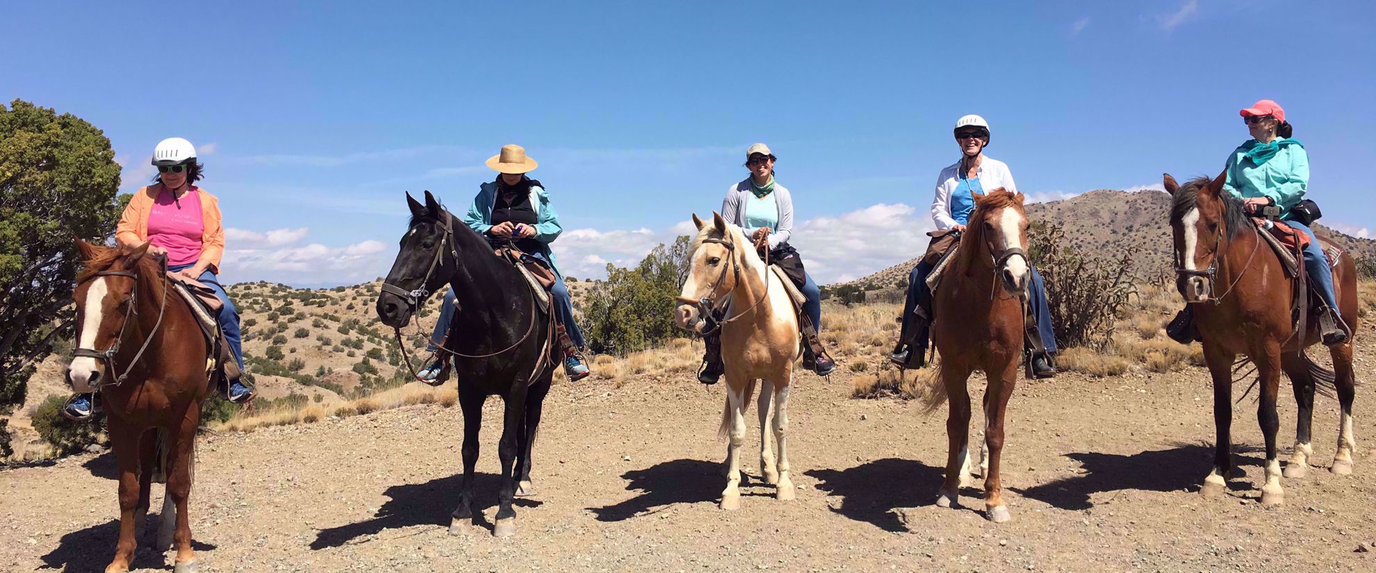 women's group tour horseback riding in santa fe