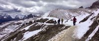 Picture of Hiking Italy's Northern Alps hiking snow covered italian mountains with women's travel tour