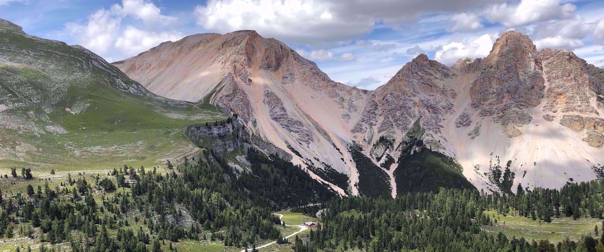 landscape of beautiful italian mountains