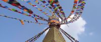 flags at everest basecamp