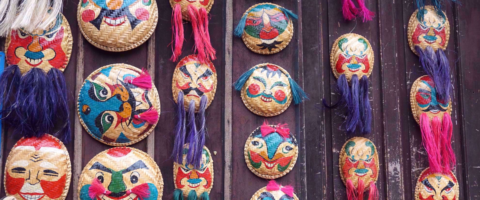 Picture of Wats and Wonders of Vietnam and Cambodia unique colorful masks in asia