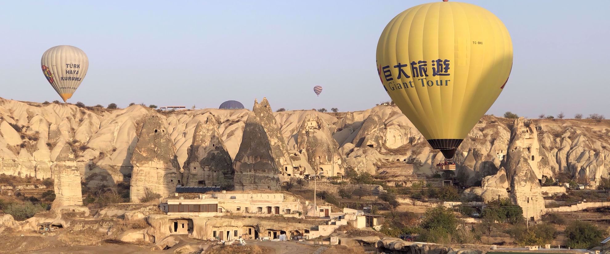 close up hot air balloon in goreme