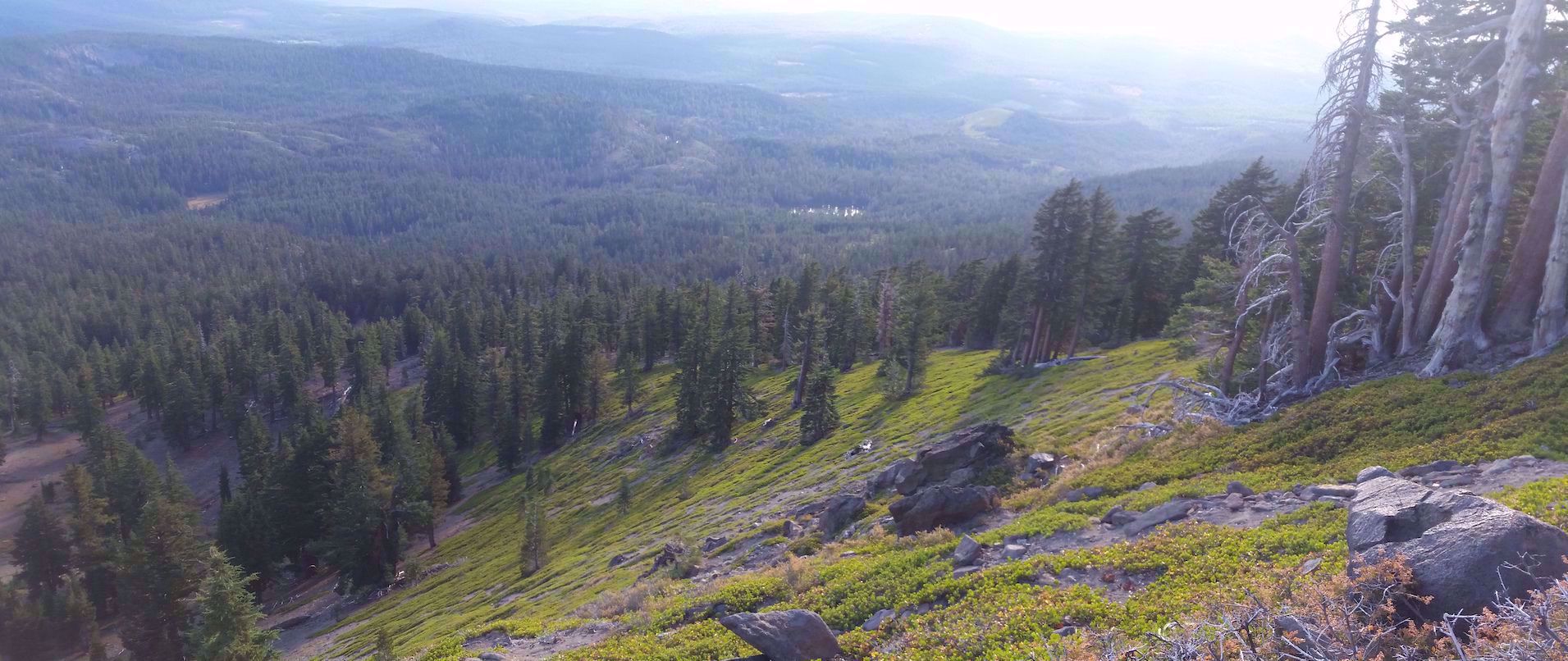 stunning vista of northern california mountains