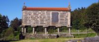 Corncrib - Horreo Old Spanish corncrib on camino de santiago
