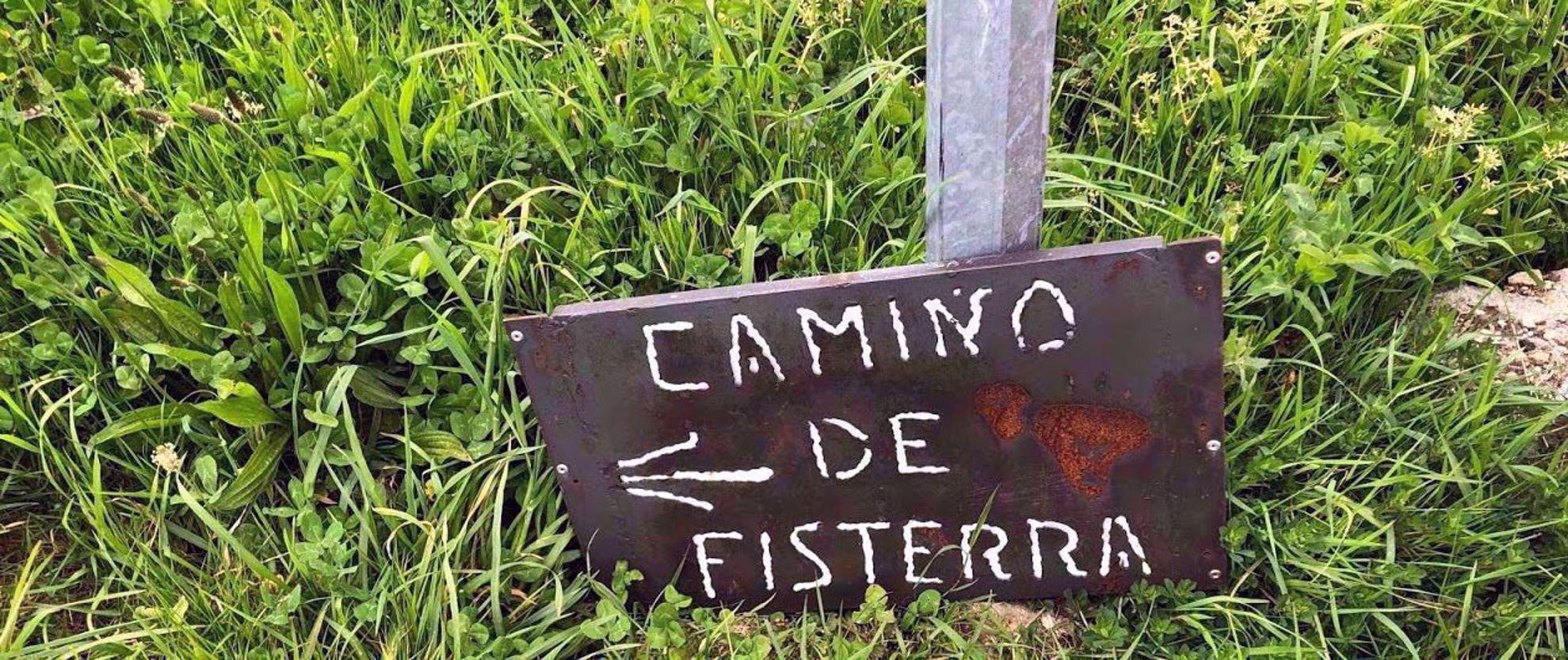 This way to Fisterra Camino de fisterra sign