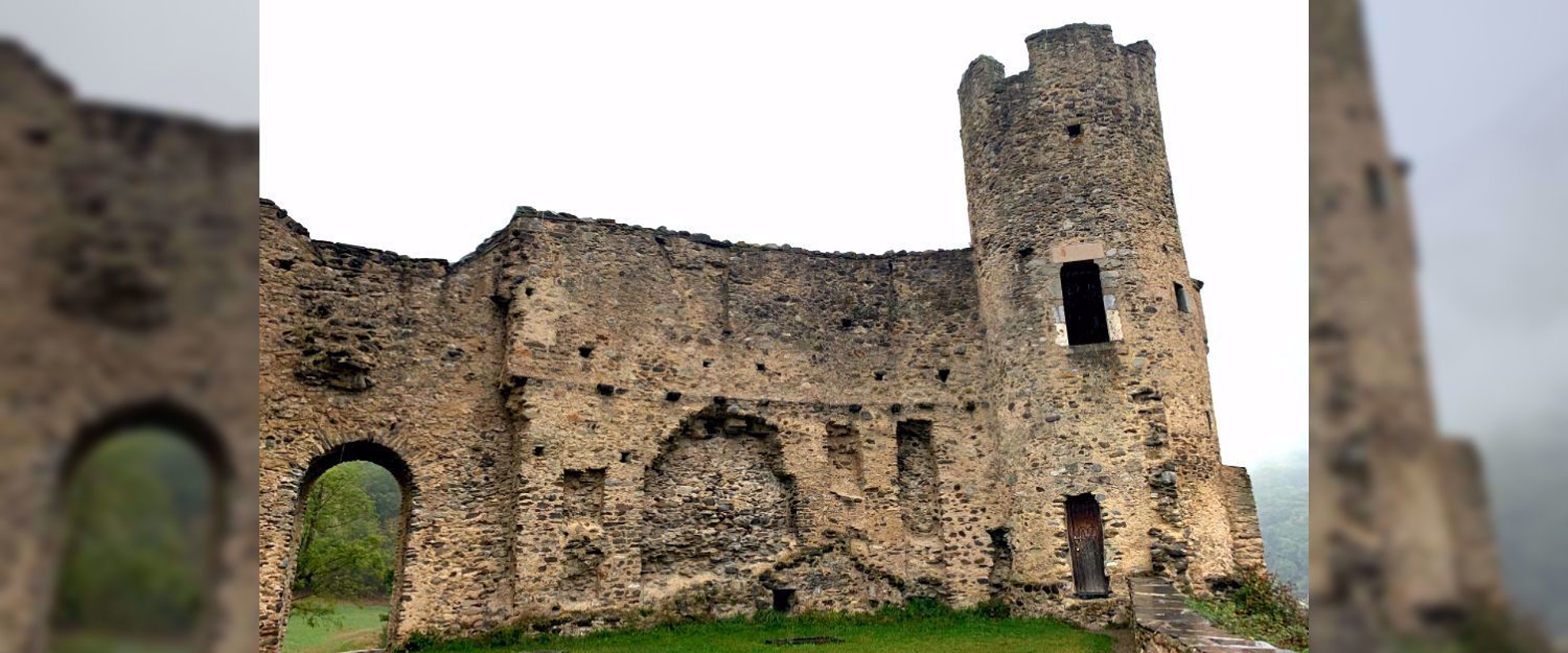 Old ruins in the French Pyrenees