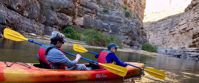women kayaking the rio grand Picture of Big Bend Exploring and Hiking