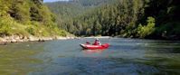 Picture of Rafting and Hiking the Rogue River single inflatable kayak rogue river oregon