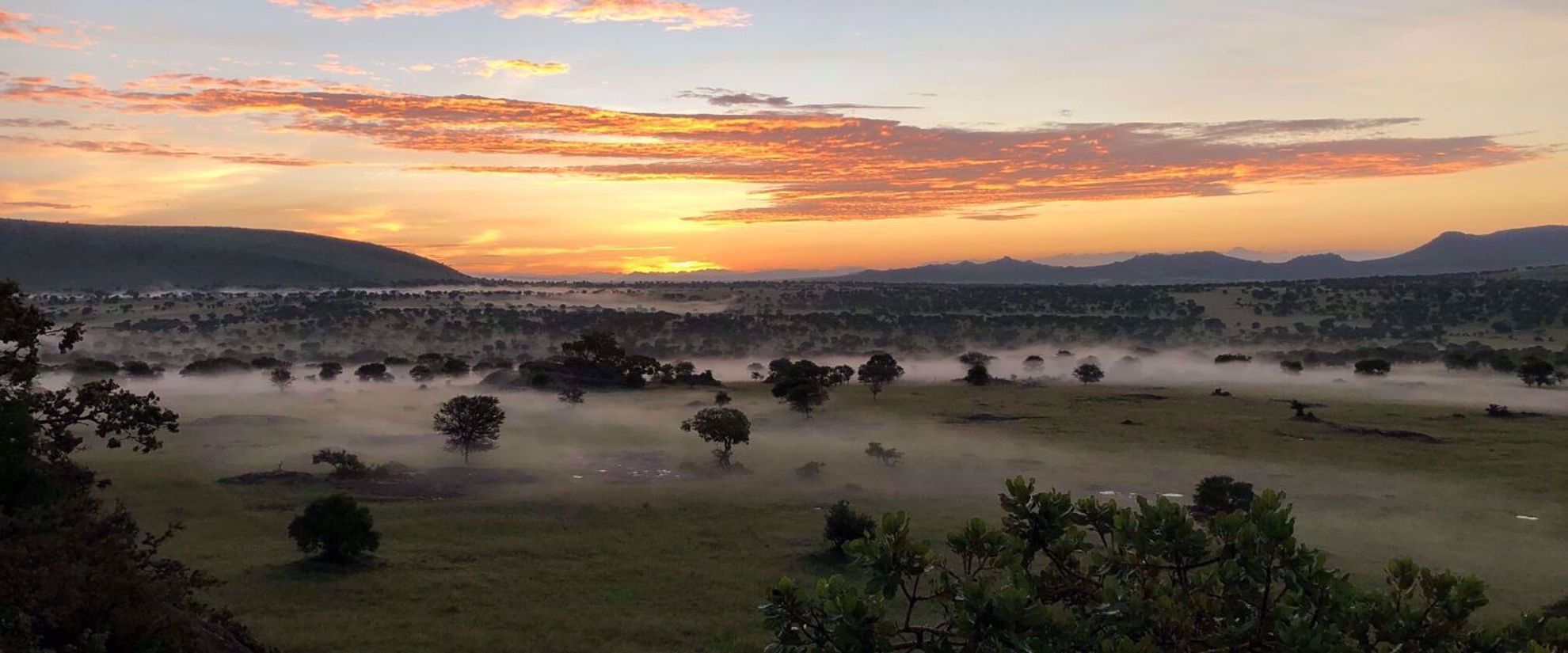 Vibrant Tanzanian sunset
