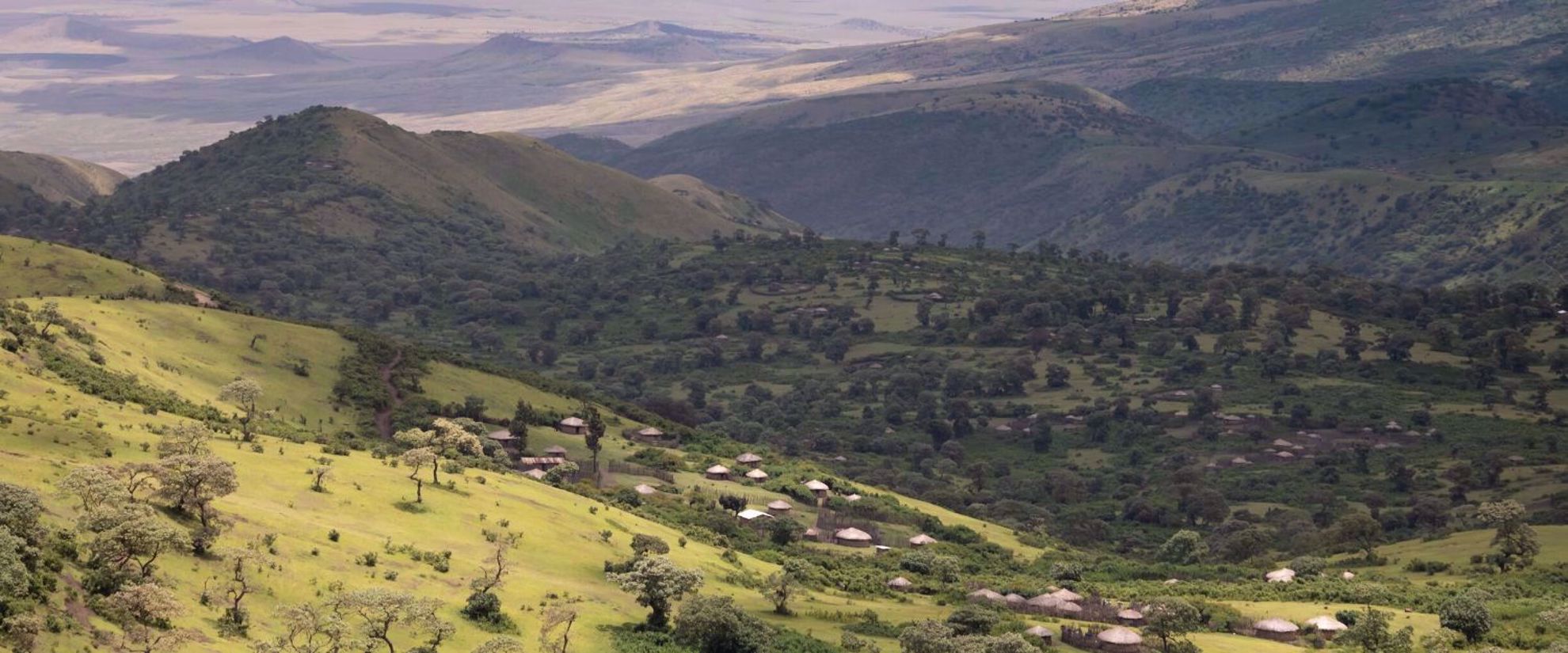 Tanzania grassland and clouds 