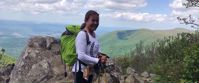 Picture of Hiking Lodge to Lodge on the Appalachian Trail woman smiles on appalachian trail