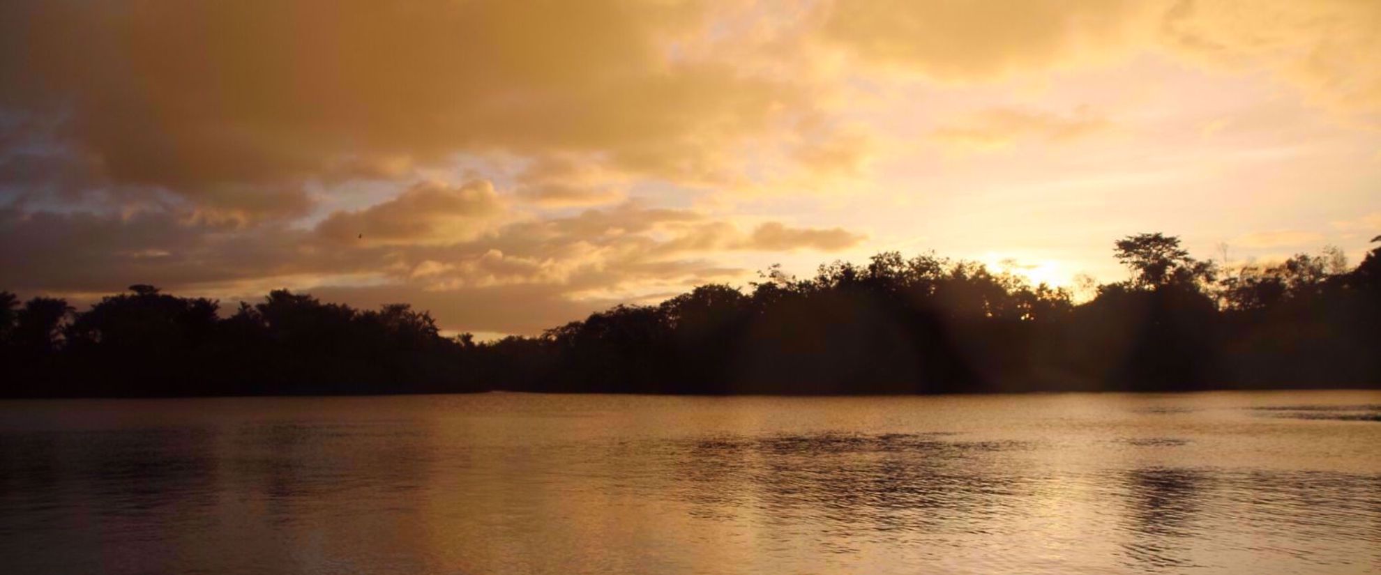 Guyana river sunset