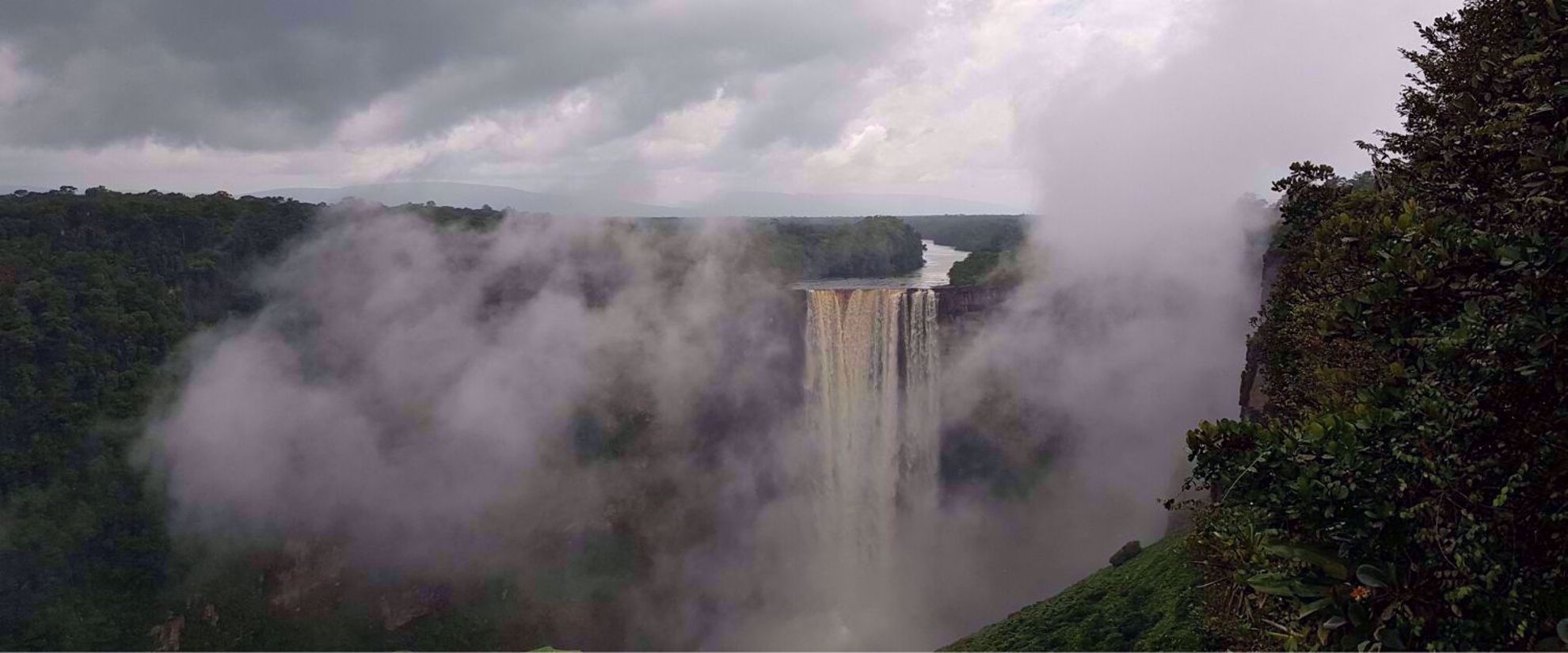 Picture of Wings and Wonders of Guyana - A Naturalist's Paradise Kaiter Falls, Guyana, misty cloud shot