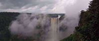 Kaiter Falls, Guyana, misty cloud shot