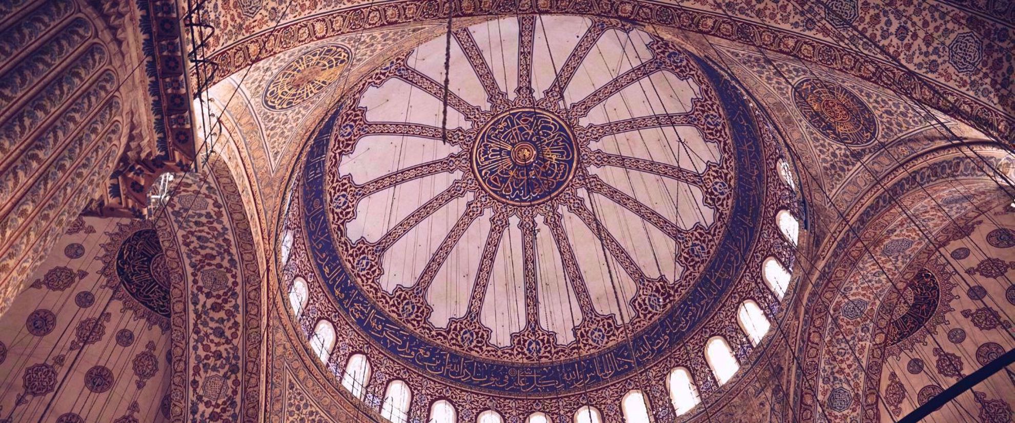 Blue Mosque ceiling in Istanbul, Tuekey