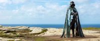 Picture of Discovering Cornwall Ancient statue at Tintagel Castle