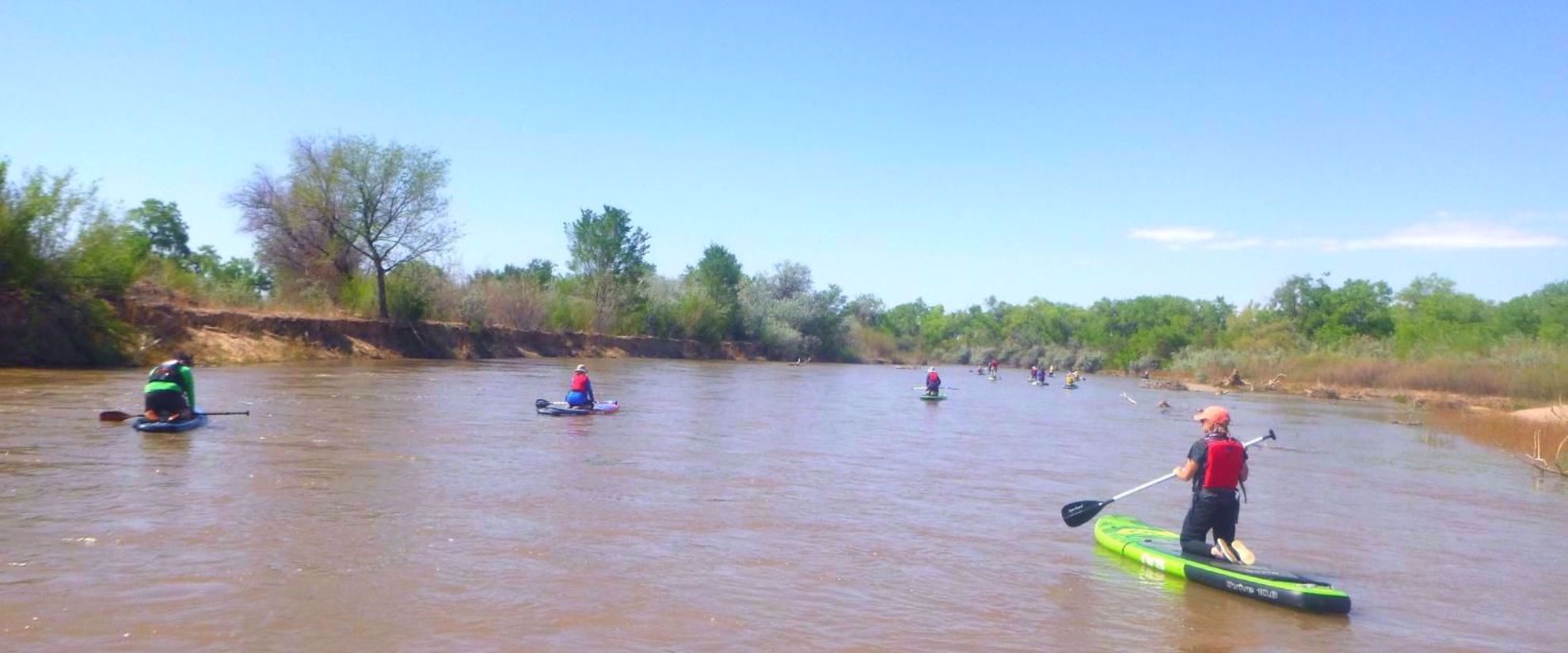 stand up paddle boarding on the rio grande river