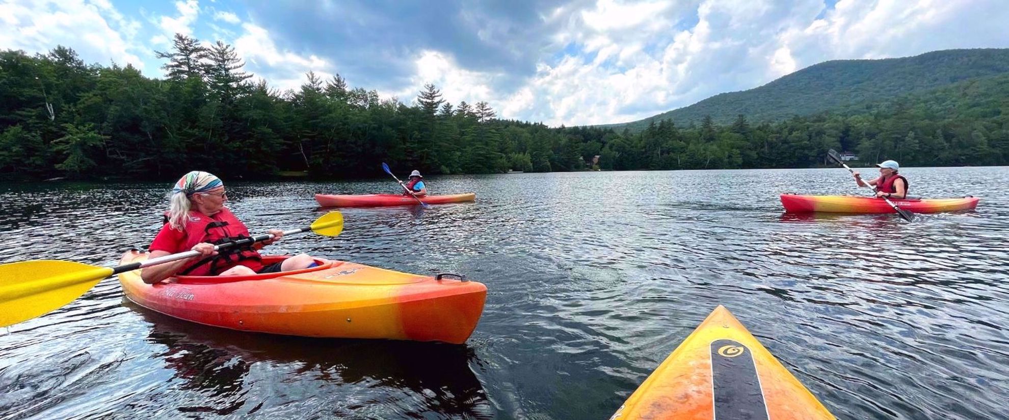 kayaking in the white mountains