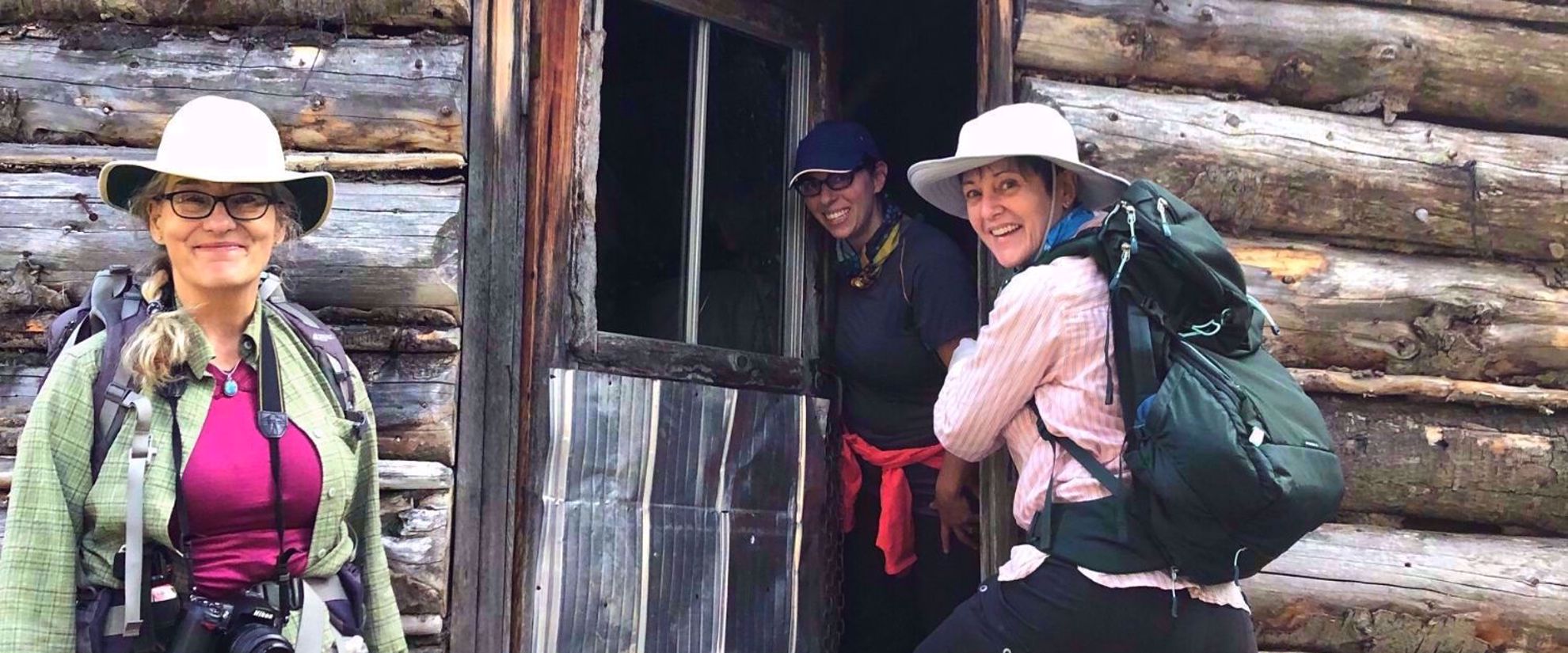 Picture of Hiking Hut to Hut in British Columbia happy women travelers hut to hut british columbia