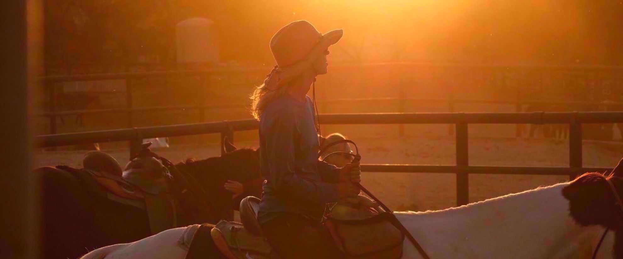 sunset horseback riding in the desert Picture of Arizona Hike & Sketch