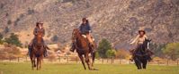 women's small group horseback riding adventure