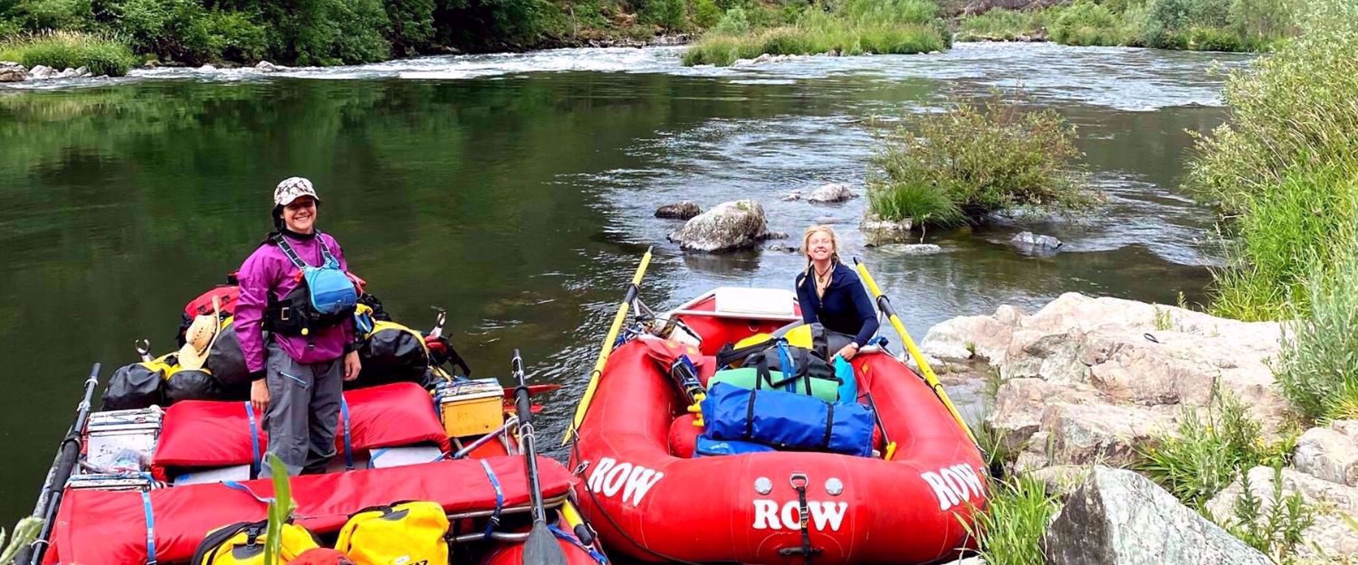 Picture of Rafting and Hiking the Rogue River All female guide crew rafting the Rogue River