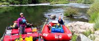 All female guide crew rafting the Rogue River