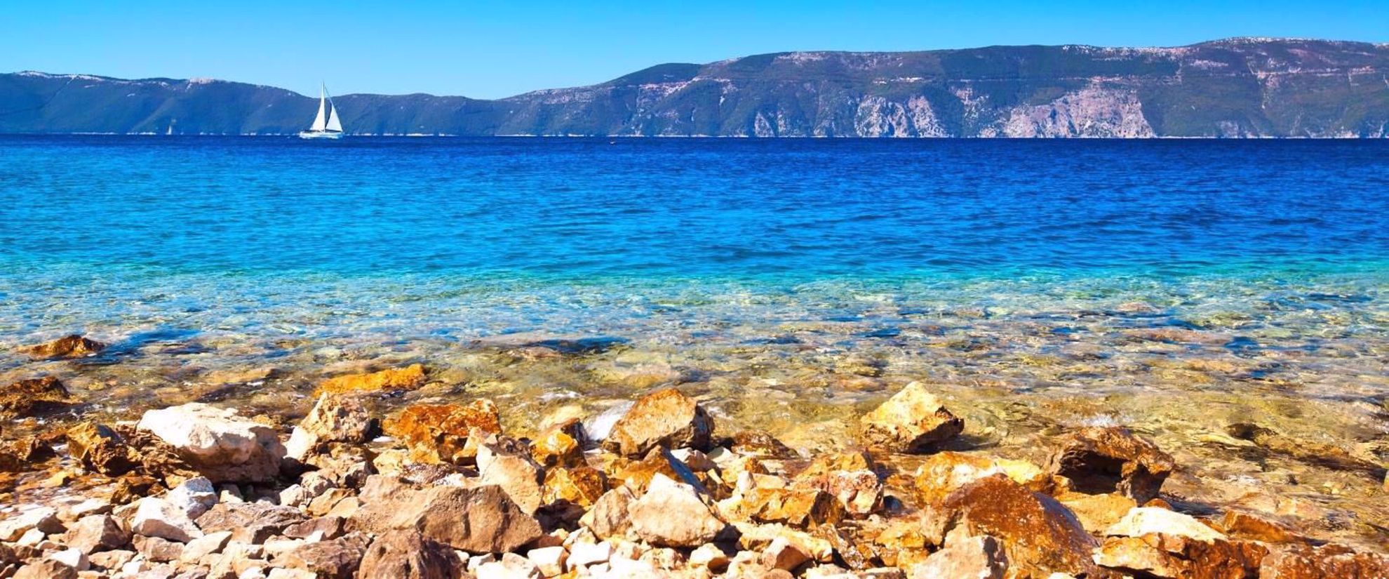 Enjoying the views of the ocean in croatia