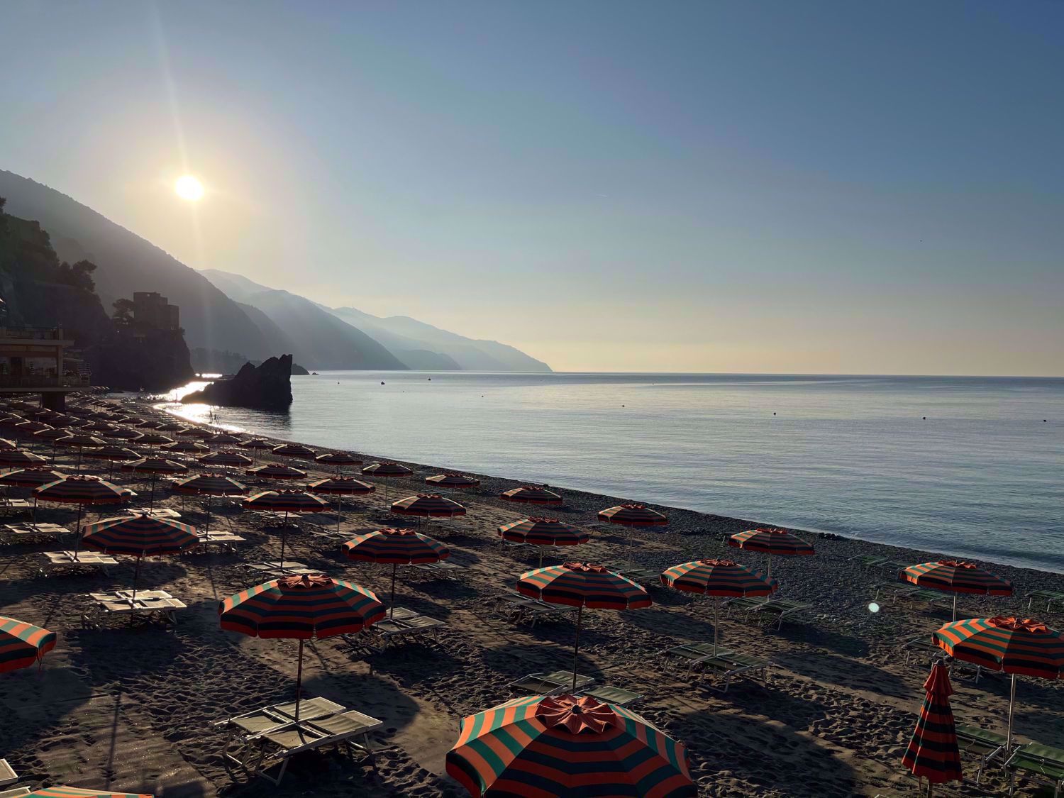 Cinque Terre Beach Sun Set