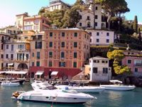 Docked Boats in Italian Riviera Docked Boats in Italian Riviera