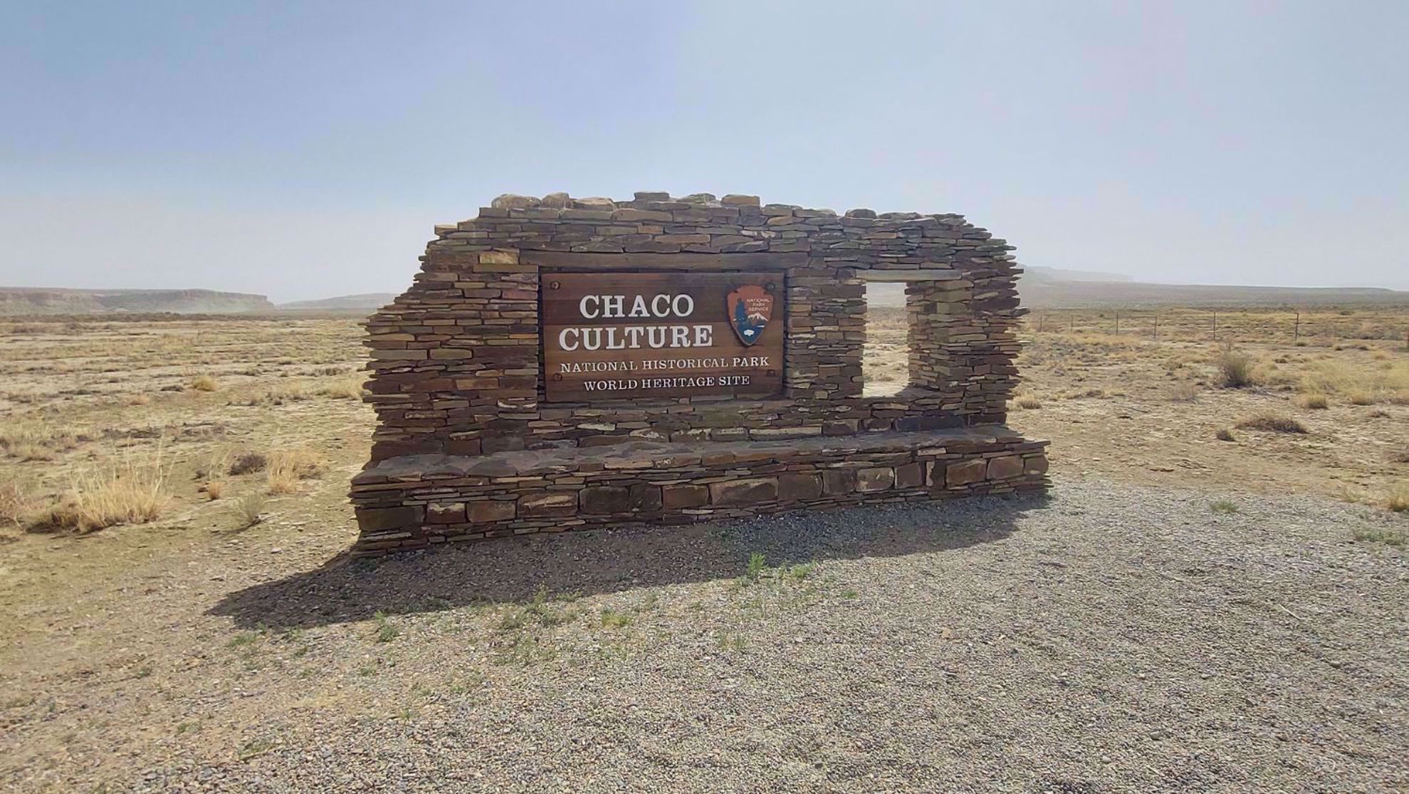 New Mexico Historic Chaco Canyon National Monument Sign New Mexico Historic Chaco Canyon National Monument Sign