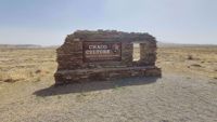 New Mexico Historic Chaco Canyon National Monument Sign New Mexico Historic Chaco Canyon National Monument Sign